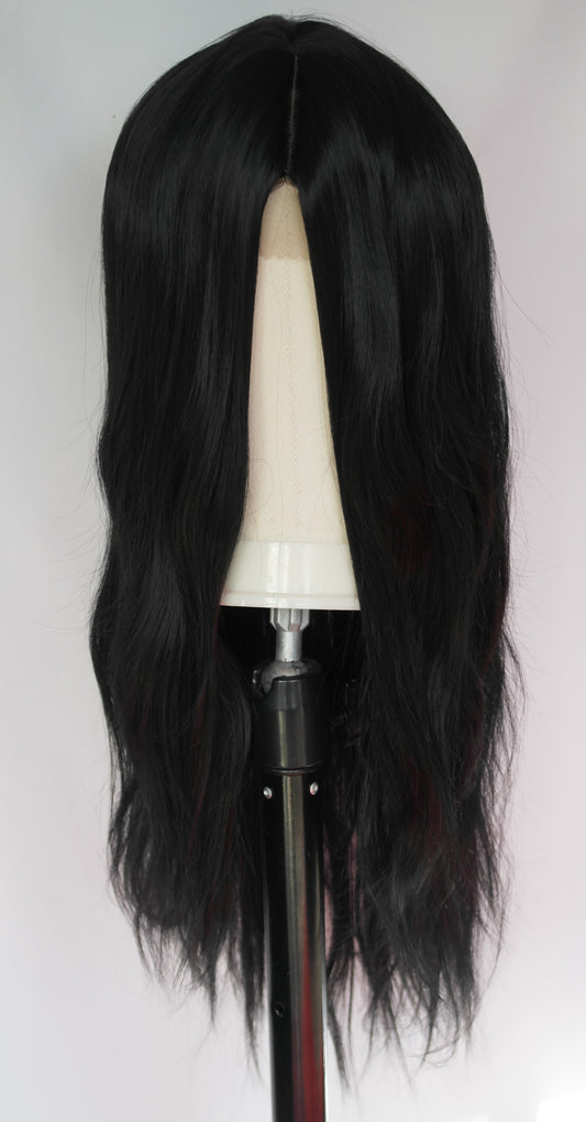 Peluca Soft Wave con centro de encaje negro