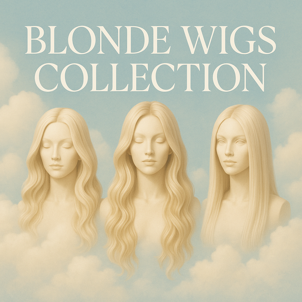 Pelucas rubias sintéticas - Lace Front y Hard Front