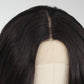Peluca frontal de encaje marrón oscuro expreso