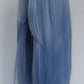 Peluca Larga y Lisa de Encaje Frontal Color Azul Cielo Pastel | 76 cm | Reserva