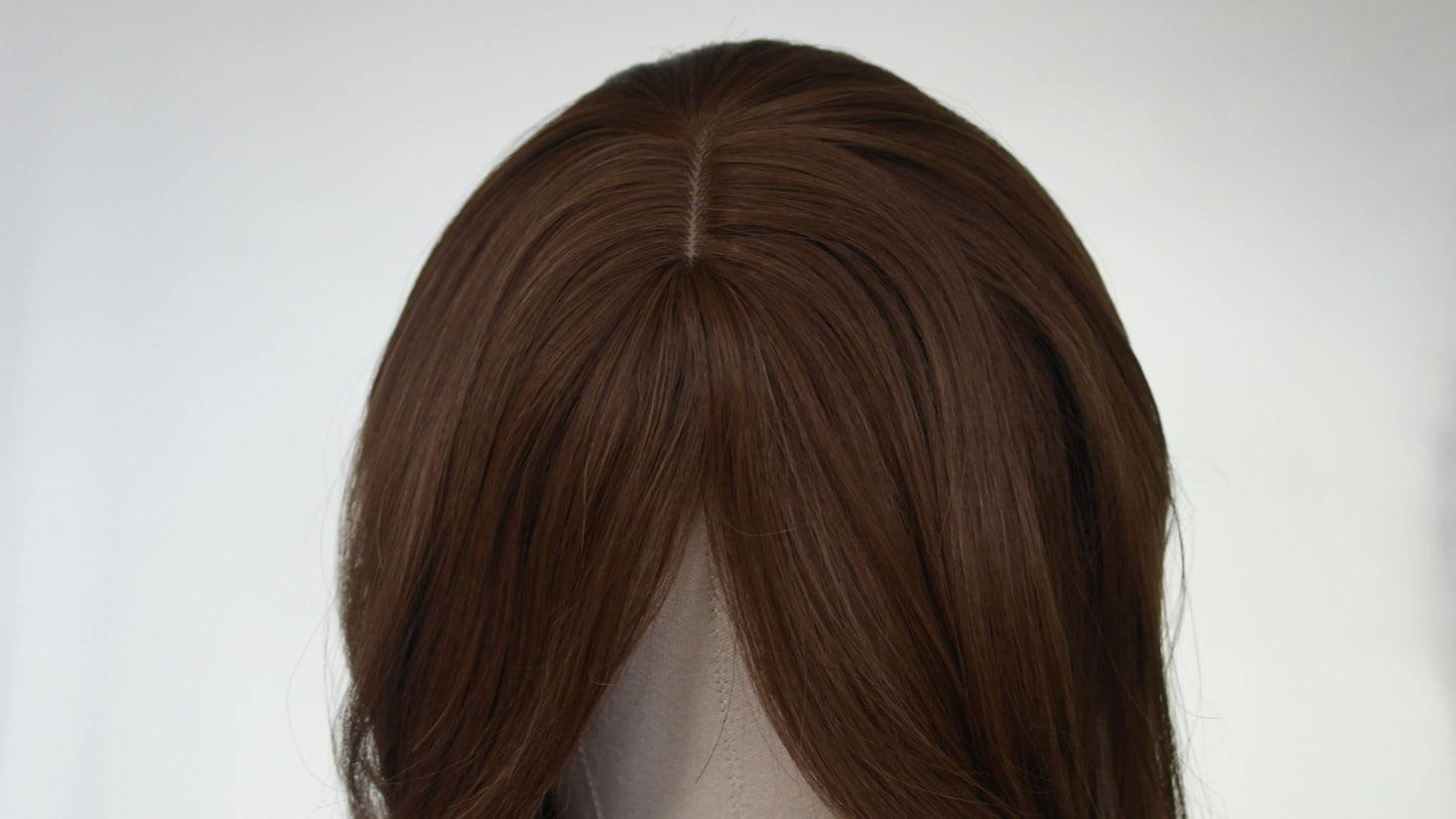Warm Brunette Soft Wave Long Synthetic Wig